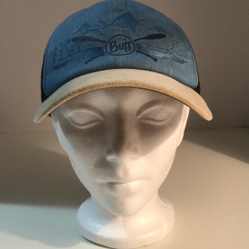 Buff Brand Denim and corduroy mesh back cap